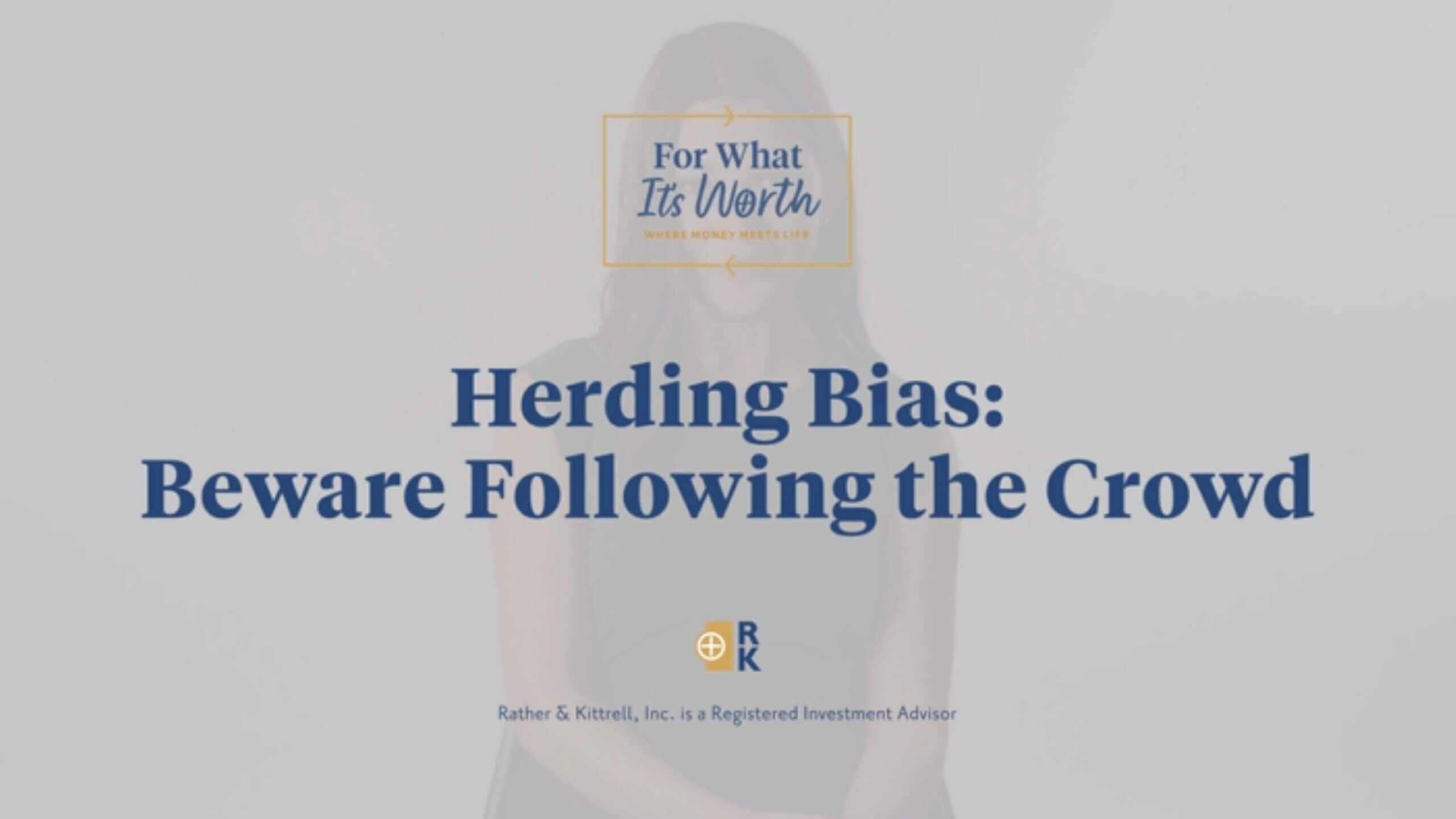 Herding bias: beware following the crowd